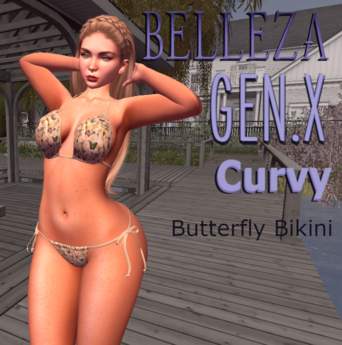 Second Life Marketplace - ButteryFly Bikini ~ Gen.X Curvy